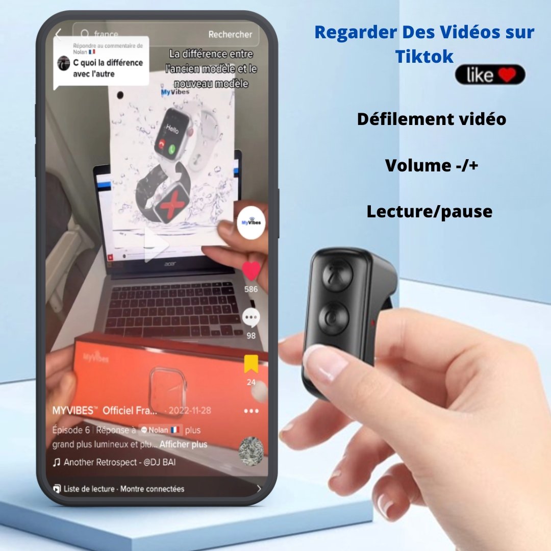 Télécommande sans fil pour téléphones portables