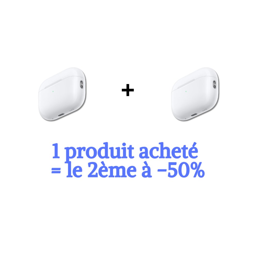 Écouteurs AirPods Pro 2ème Génération avec Boîtier de Charge - Réduction de Bruit