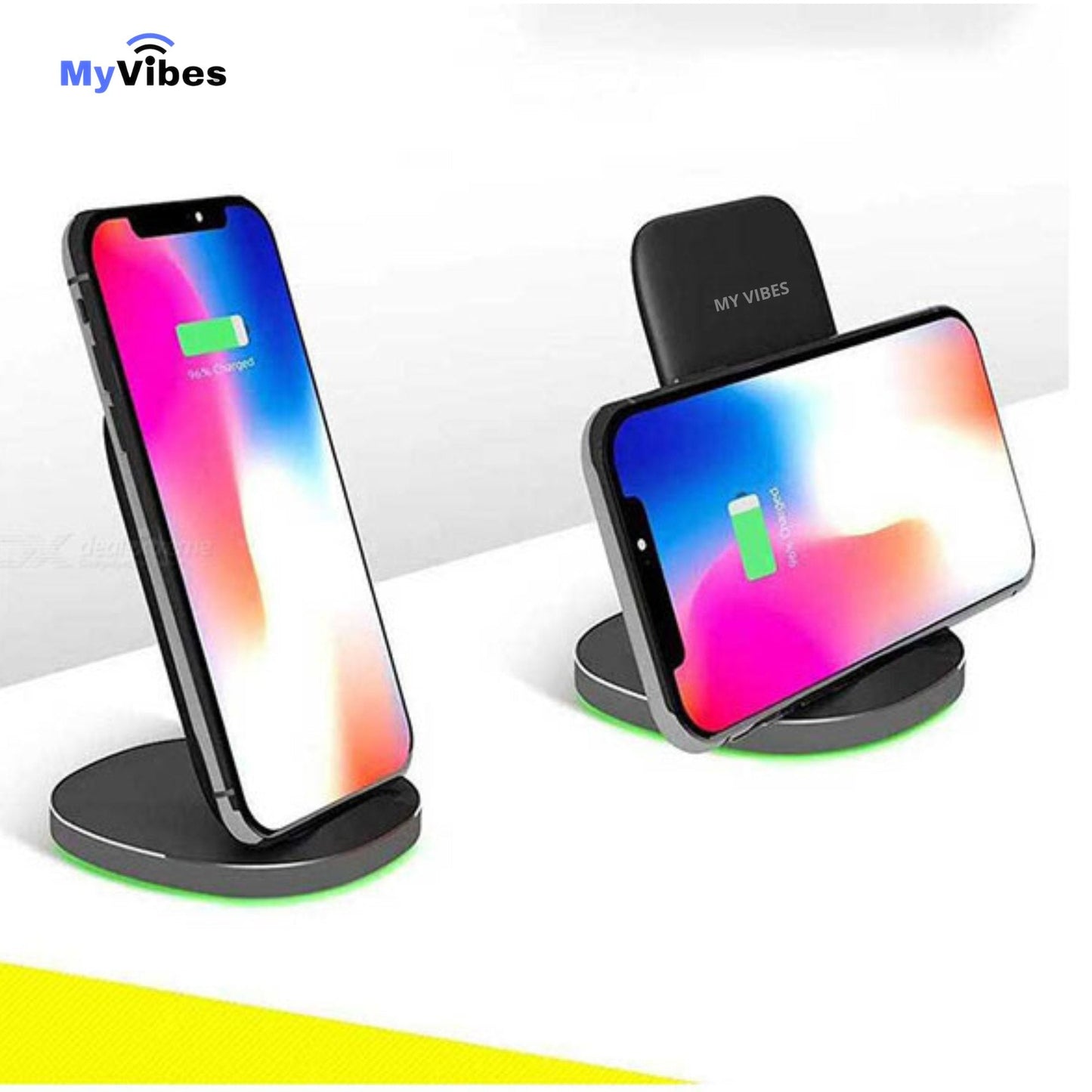 Support de charge rapide sans fil de bureau MyVibes 15W